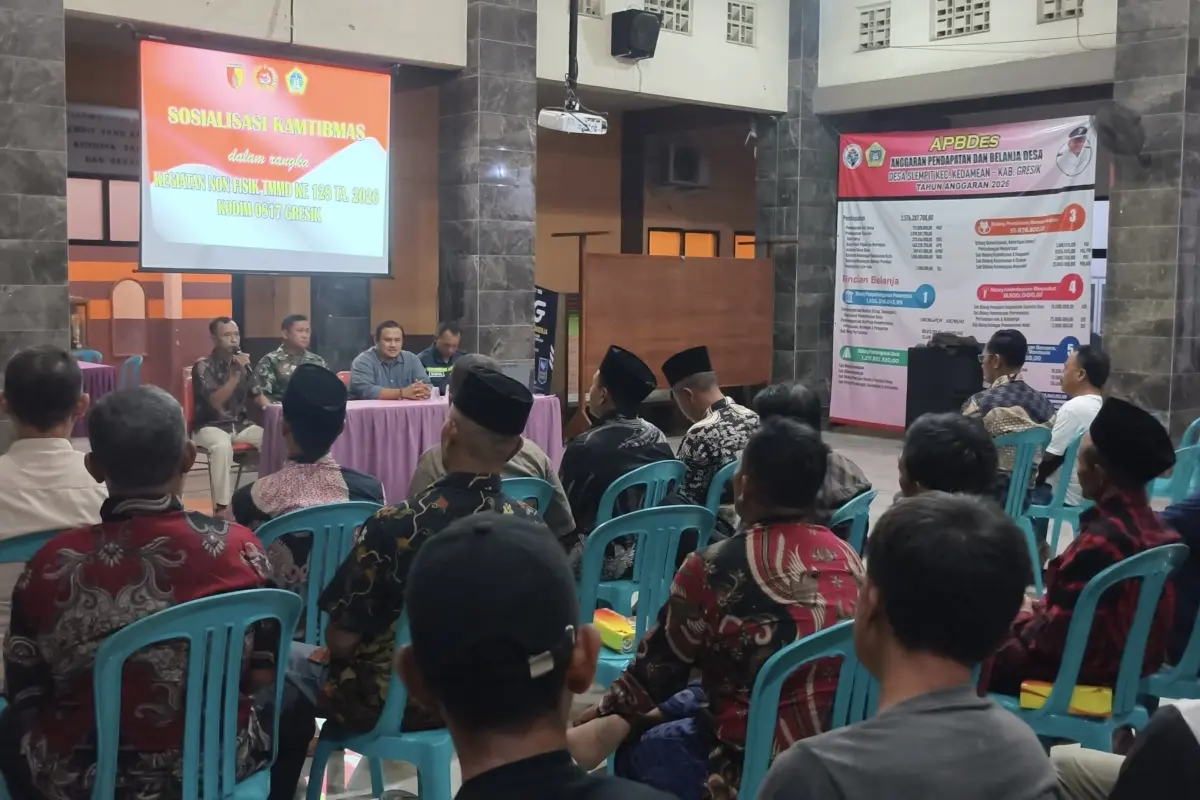 TMMD 128 Gresik Satukan TNI-Polri dan Warga Bangun Ketahanan Sosial Desa