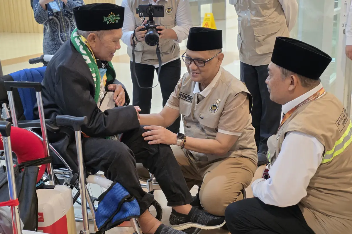 Menhaj Tinjau Makkah Route di Bandara Adi Soemarmo Solo, Pastikan Layanan Haji 2026 Lebih Cepat dan Nyaman