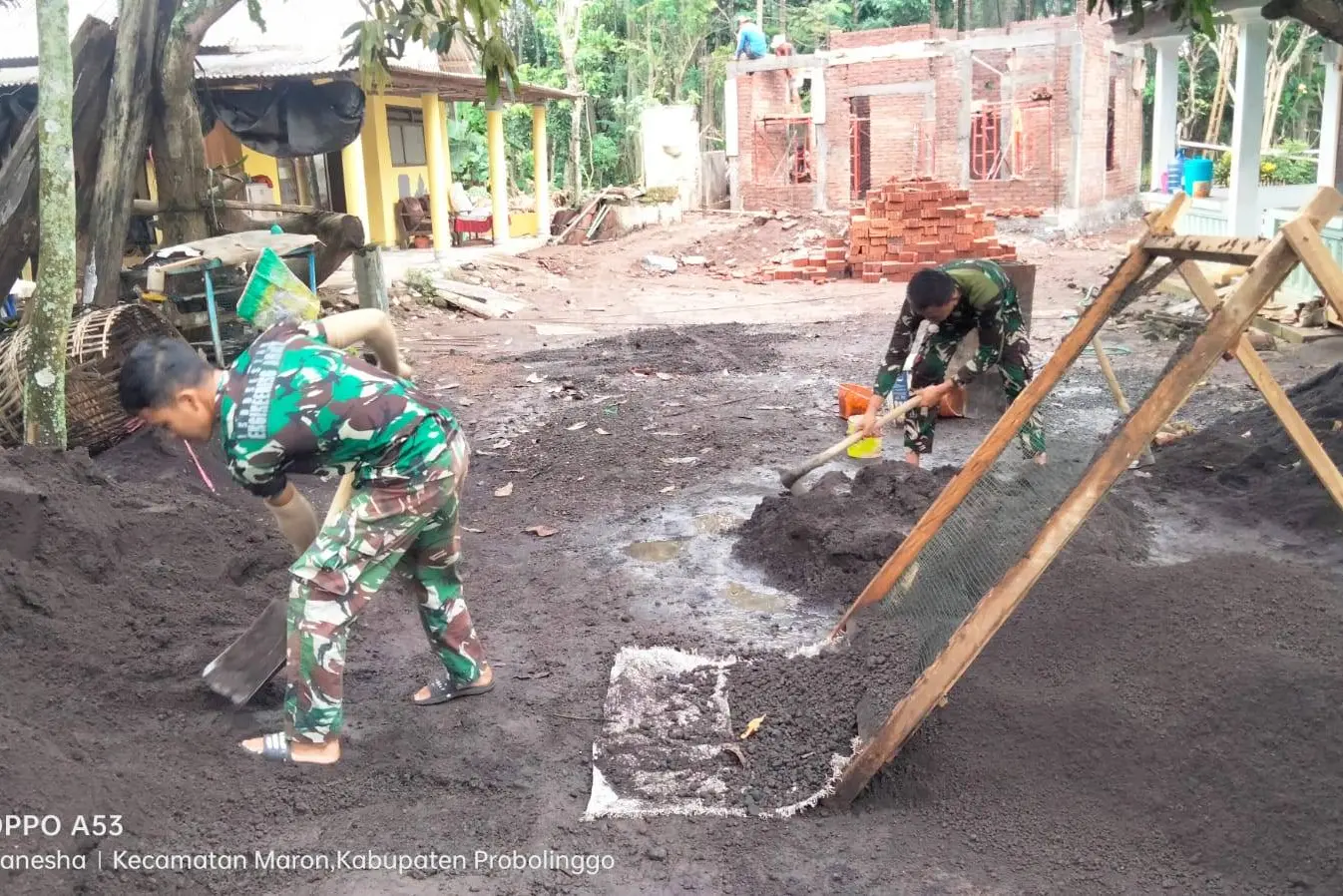 Musholla Baiturrohim TMMD 128 Capai 50 Persen, Warga Ledok Bangun Ruang Ibadah Bersama