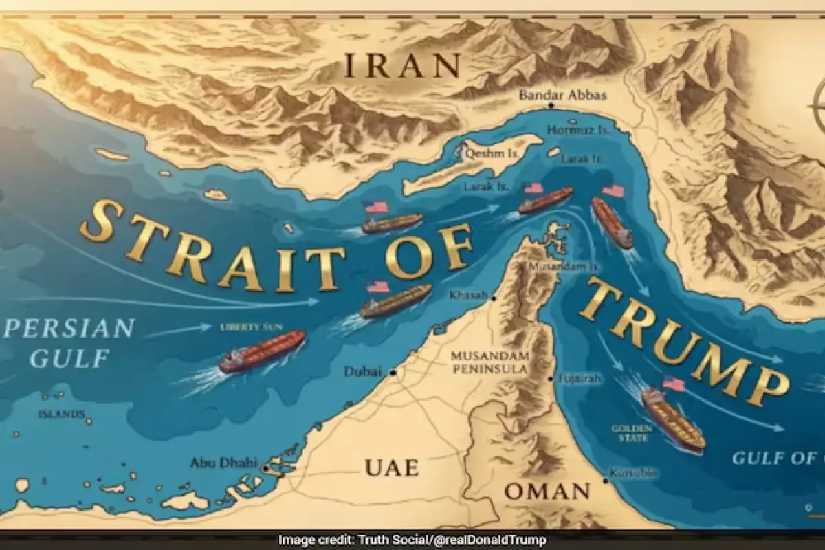 Trump Ubah Nama Selat Hormuz menjadi “Strait of Trump”, Iran Balas dengan Sindiran Sejarah