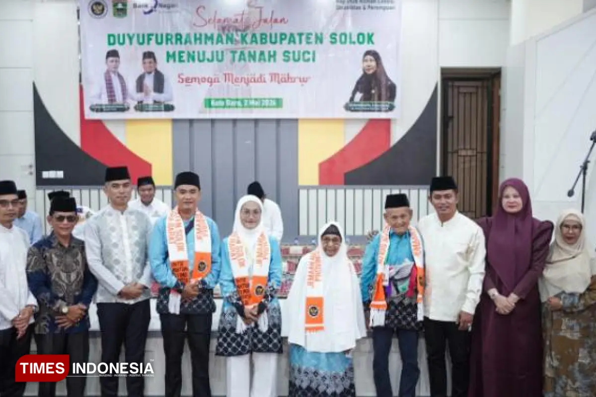 198 Jemaah Calon Haji 2026 Solok Dilepas, Bupati Jon Firman Pandu Sampaikan Pesan Haru
