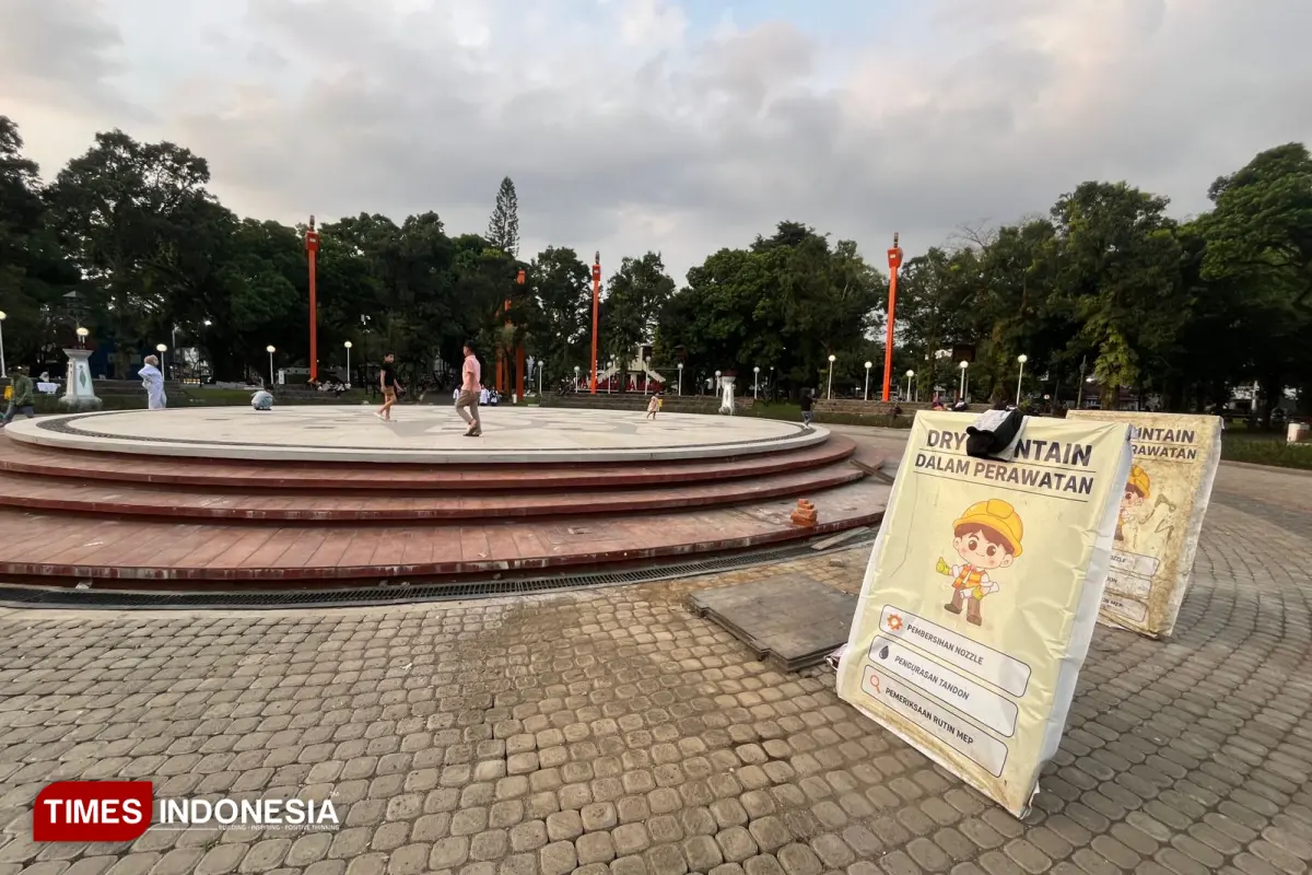 Air Mancur Alun-alun Merdeka Malang Mati, DLH Beri Penjelasan