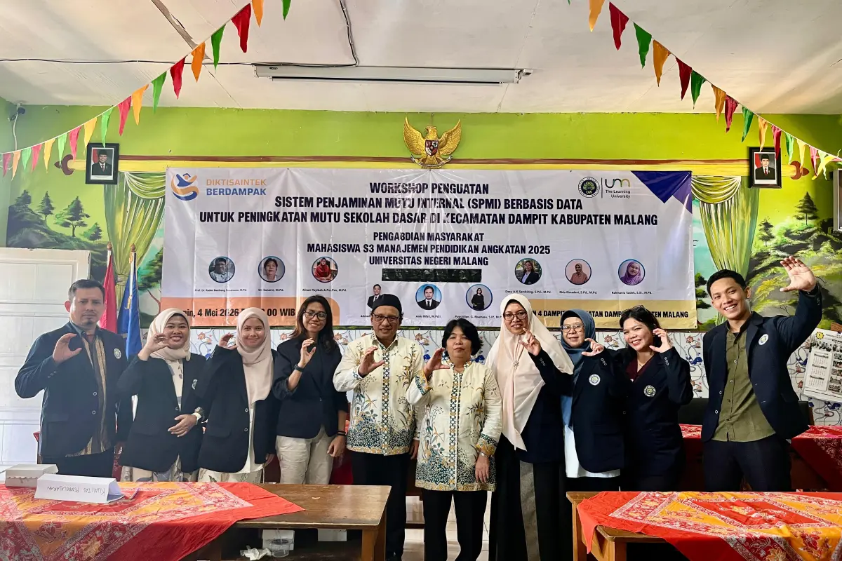 Mahasiswa Doktoral Manajemen Pendidikan UM Latih 51 SD di Dampit Terapkan SPMI Berbasis Data