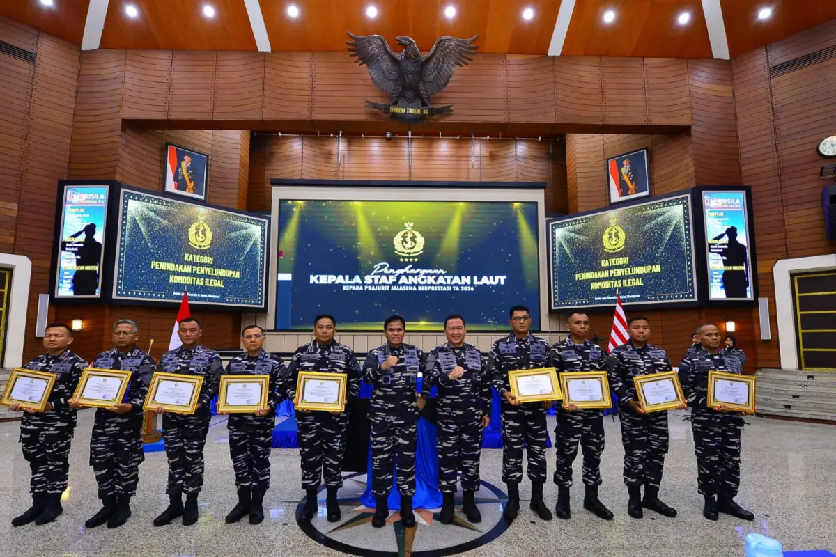 Ungkap Sejumlah Kasus, Lanal Banyuwangi Terima Penghargaan dari Kasal