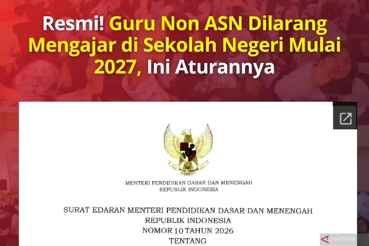 Kemendikdasmen Tegaskan Guru Non-ASN Tidak Dirumahkan 2027, Ini Penjelasannya