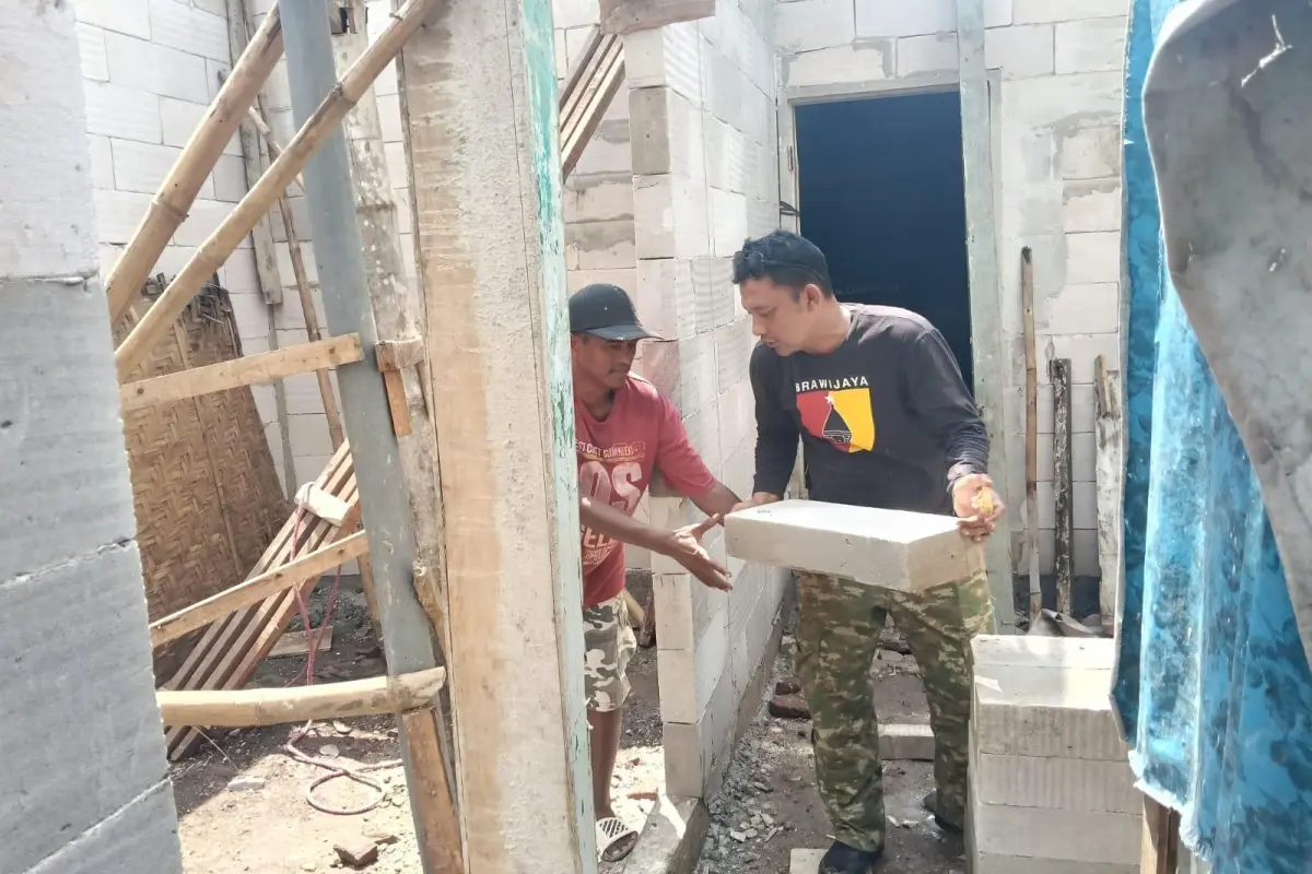 Gotong Royong TMMD 128 Probolinggo, Wujudkan Rumah Layak untuk Sayani