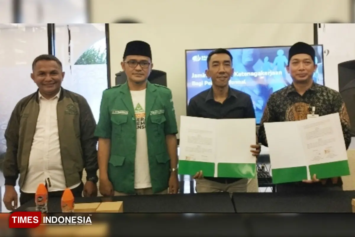 MoU GP Ansor Kabupaten Malang dan BPJS Ketenagakerjaan Kepanjen, Dorong Gerakan Sadar Jaminan Sosial hingga Desa