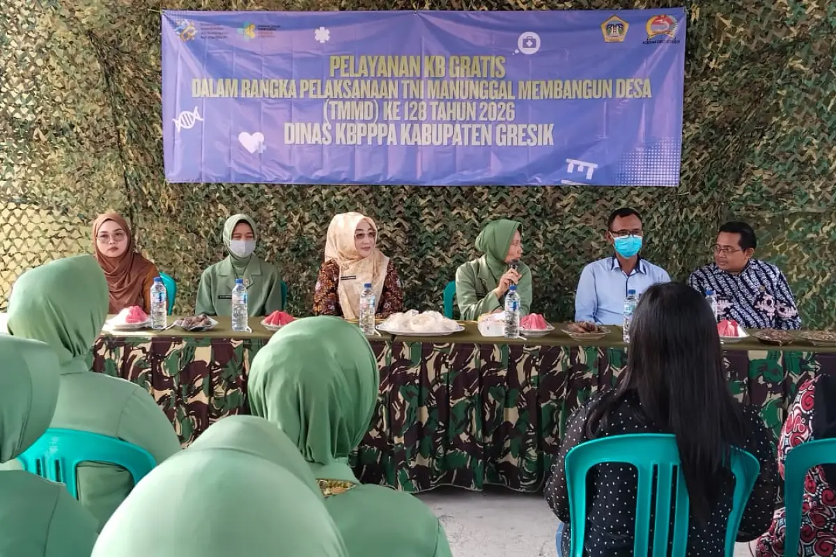 TMMD 128 Gresik Sentuh Kesehatan Keluarga Lewat Program KB Gratis ...