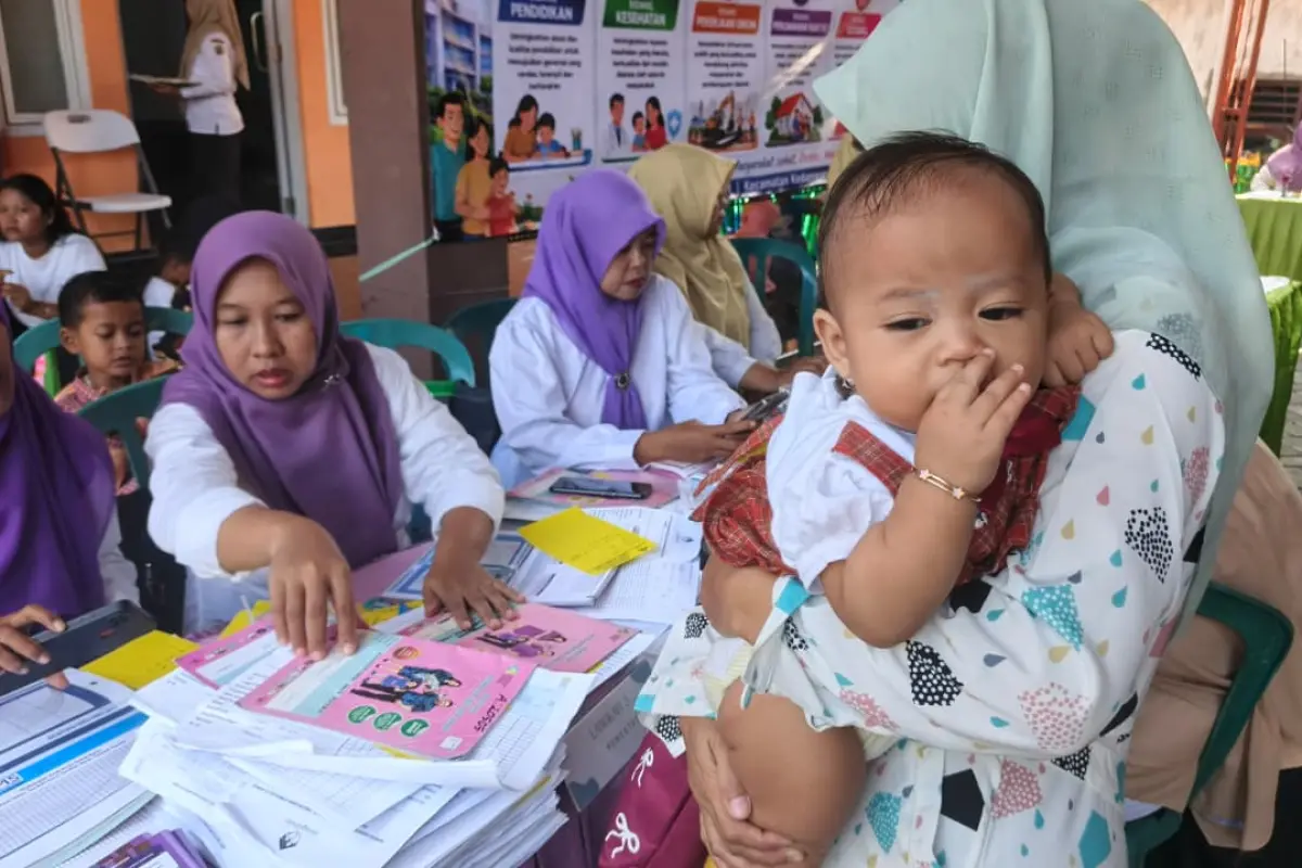 Ratusan Balita Padati Posyandu TMMD 128 Gresik, Investasi Kesehatan dari Desa