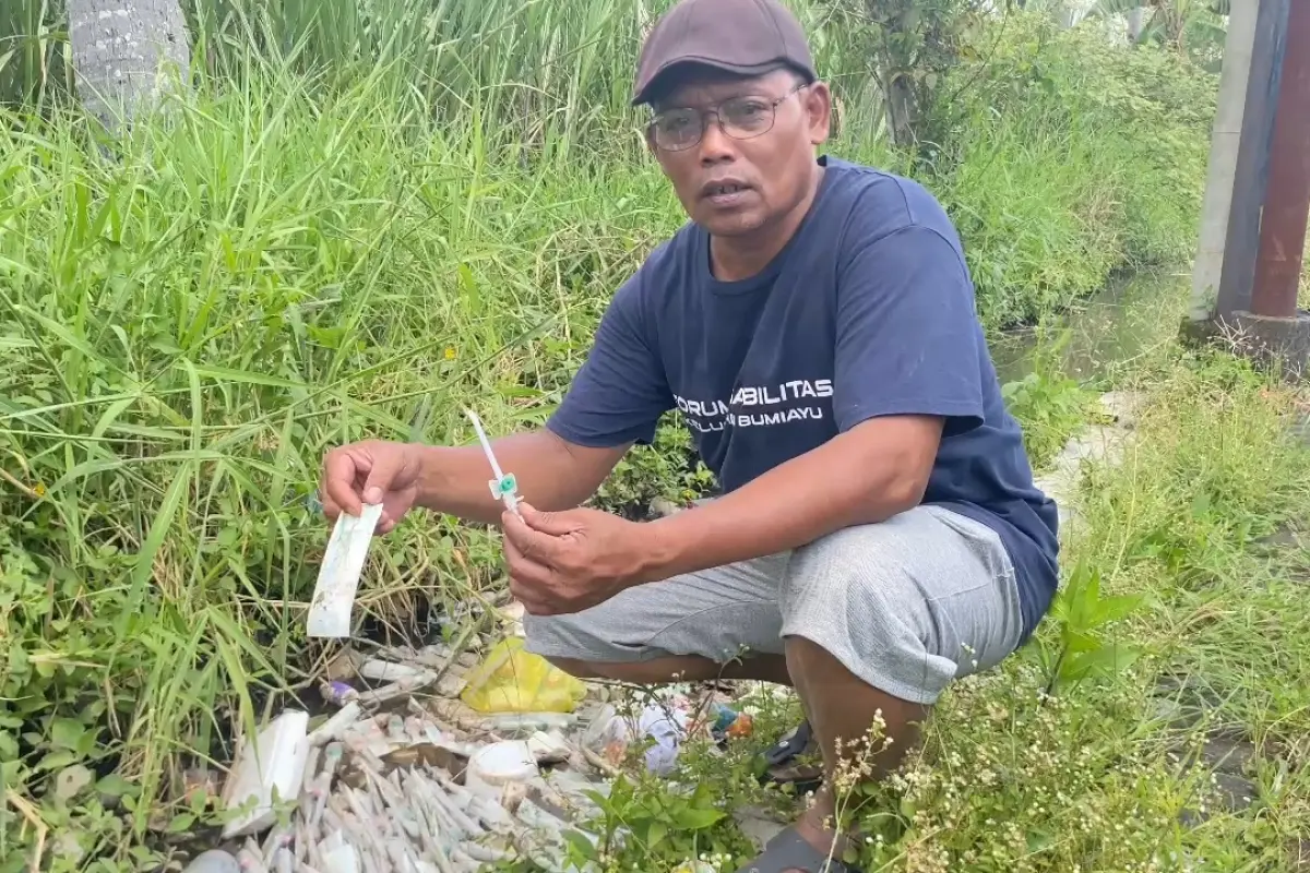 Dinkes Kota Malang Selidiki Asal Limbah Medis di Irigasi Bumiayu