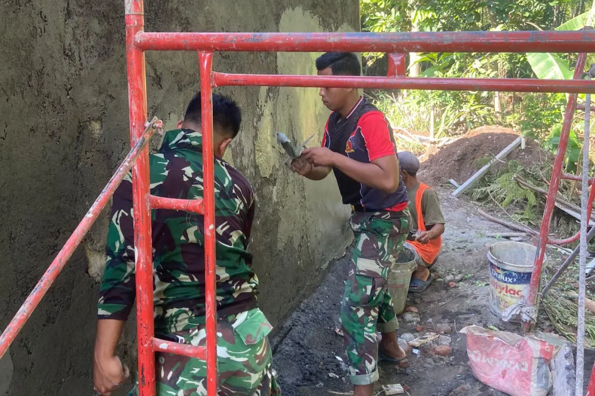 TMMD 128 Probolinggo Percepat Pembangunan Mushola di Dusun Leduk