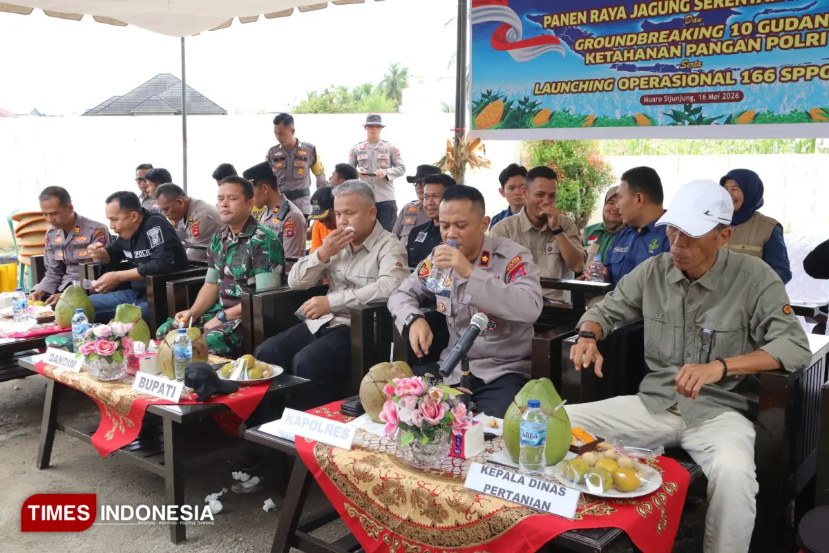Ketahanan Pangan Bukan Sekadar Wacana, Polres Sijunjung Buktikan Lewat Panen Raya Jagung