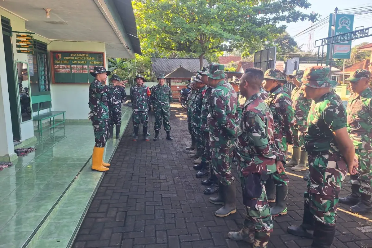 Apel TMMD 128 Probolinggo Jadi Fondasi Disiplin Pembangunan Desa Brabe