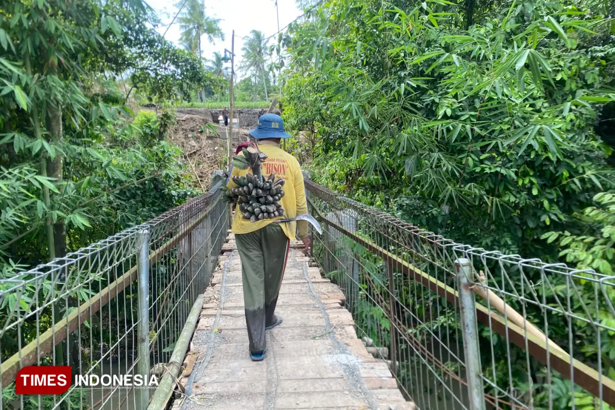 Dulu Sering Makan Korban, Jembatan Teteh Bondowoso Kini Disulap Jadi Jembatan Gantung