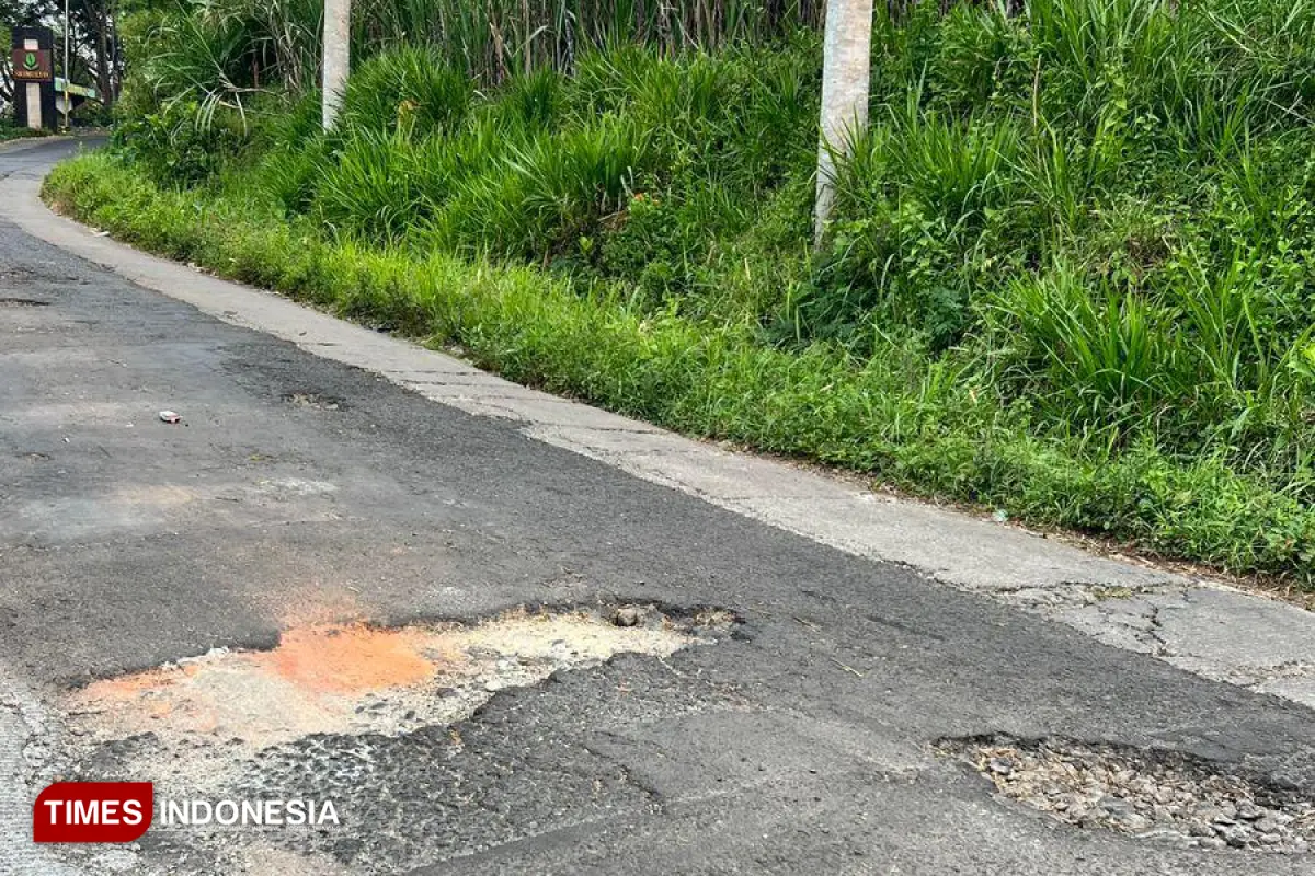 kerusakan ruas jalan Dusun Sumbersuko