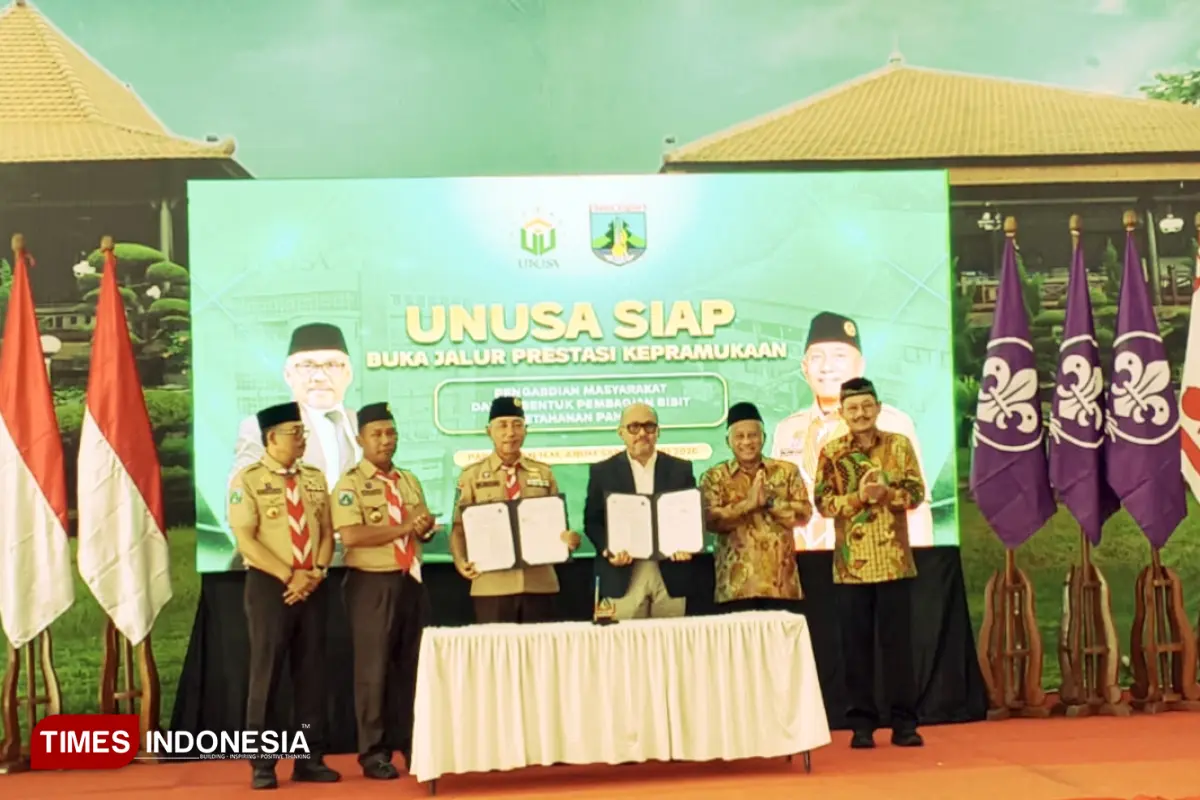 UNUSA dan Kwarda Pramuka Jatim Jalin Kerja Sama Cetak Generasi Unggul
