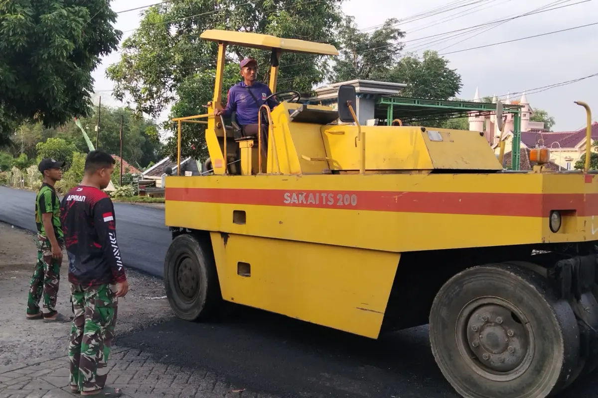 Jalan TMMD 128 Gresik Rampung, Desa Slempit Menatap Mobilitas dan Ekonomi yang Lebih Cepat