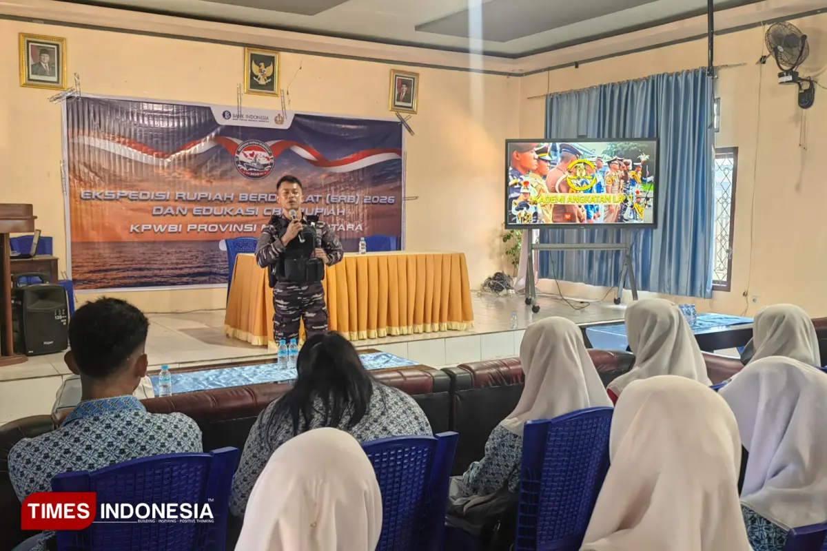 sosialisasi cinta rupiah di SMAN 1 Morotai