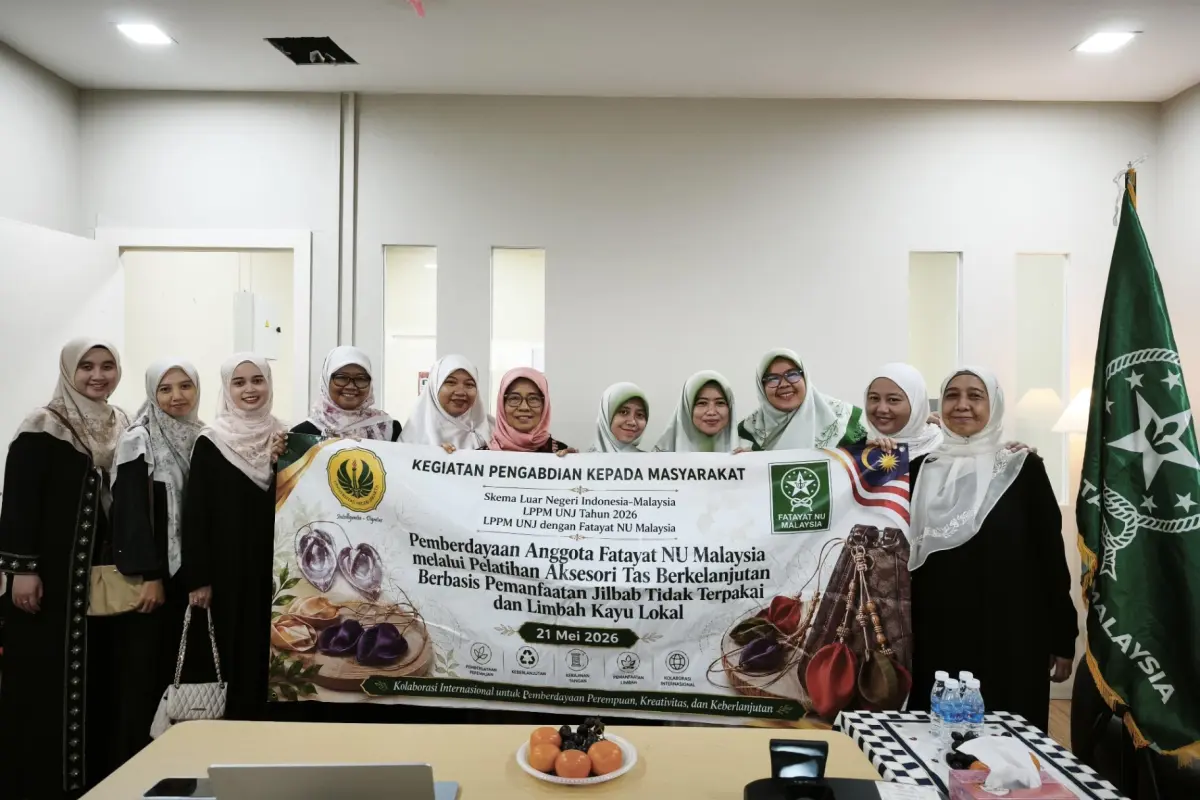 Dosen FT UNJ Perkuat Kolaborasi Internasional dan Dukung SDGs melalui Pemanfaatan Jilbab Bekas Menjadi Produk Kreatif di Malaysia