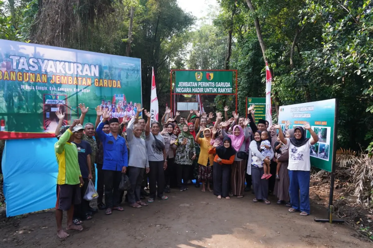 Dandim 0808 Blitar Hadiri Tasyakuran Dua Jembatan Garuda