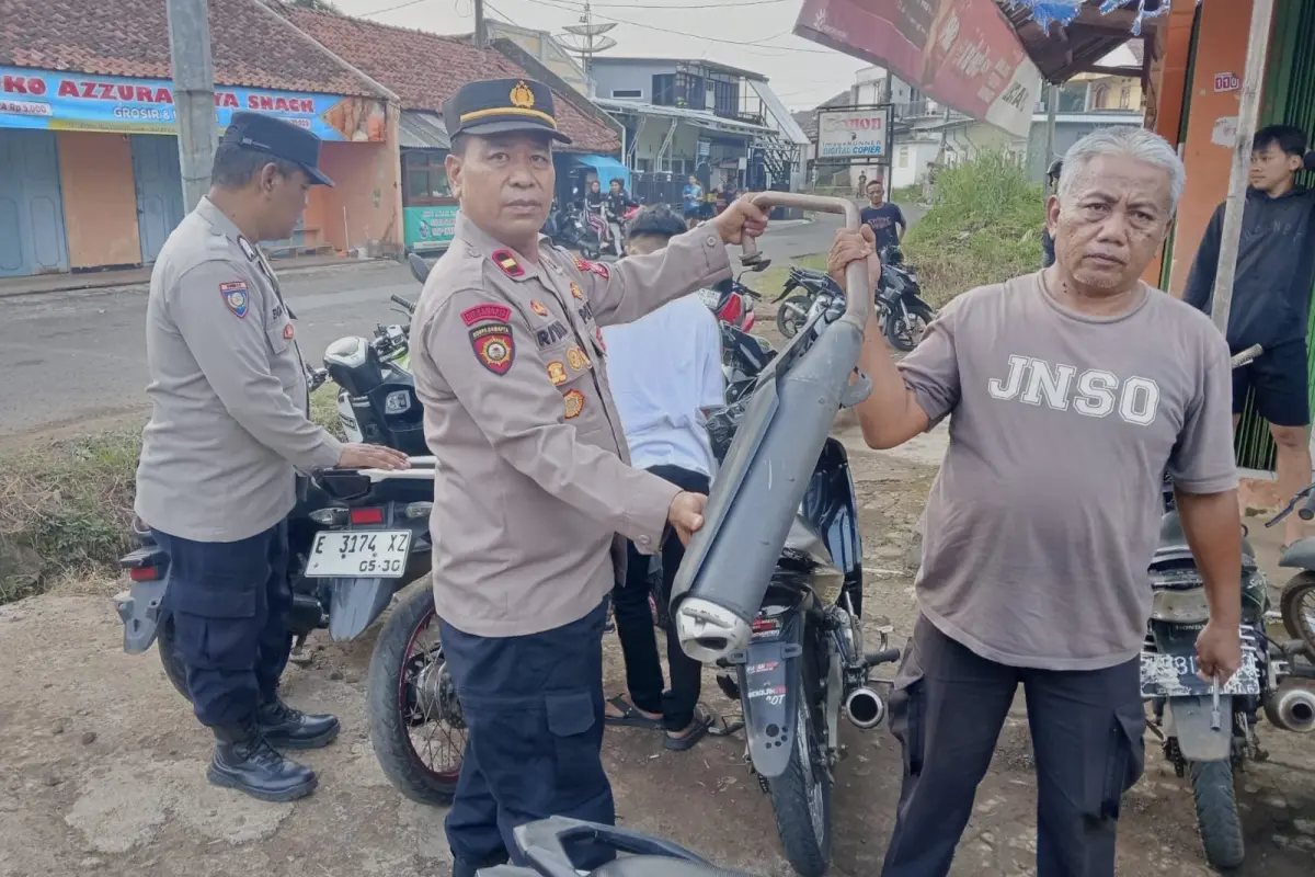 Jelang Persib vs Persijap, Polres Majalengka Gencarkan Operasi Knalpot Brong hingga Pelosok Desa