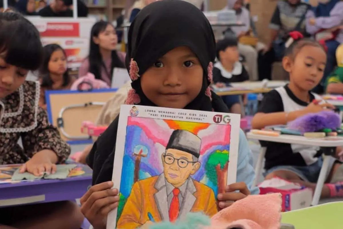 Ekspresikan Semangat Kebangkitan Nasional Lewat Mewarnai Ki Hadjar Dewantara