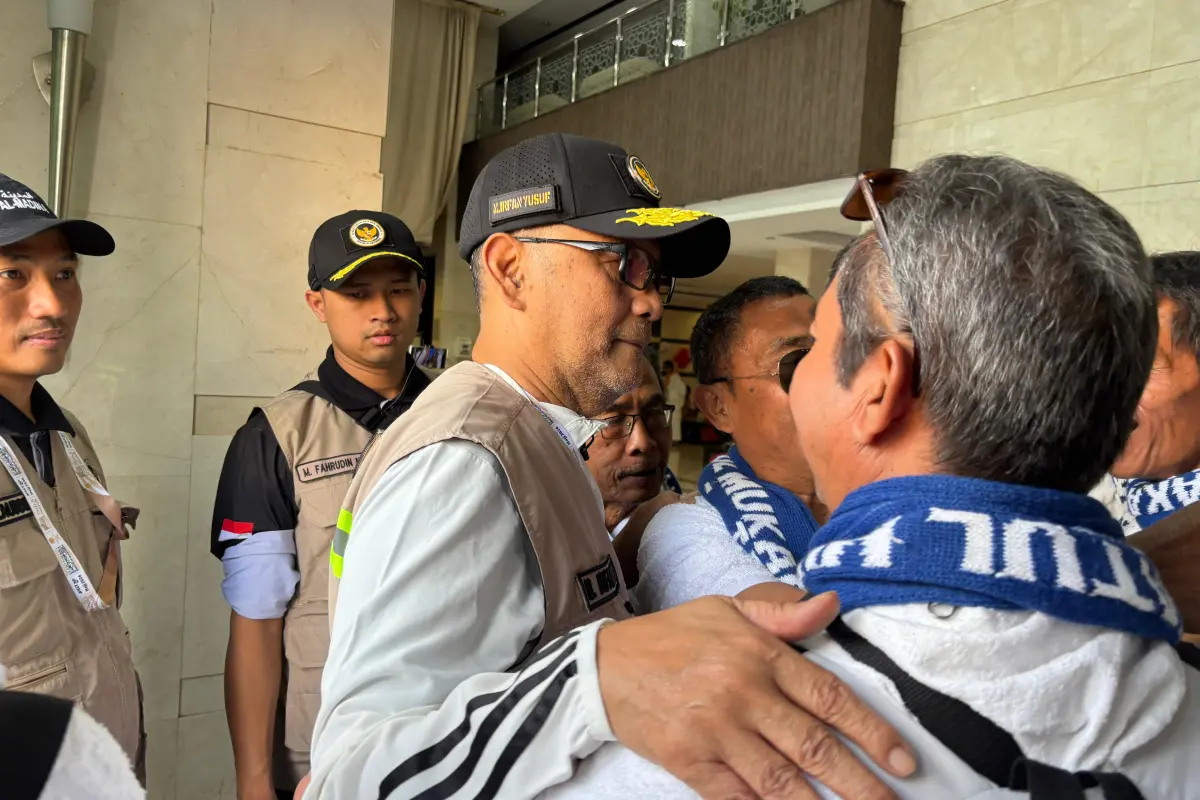 Menhaj menyapa jemaah haji Indonesia
