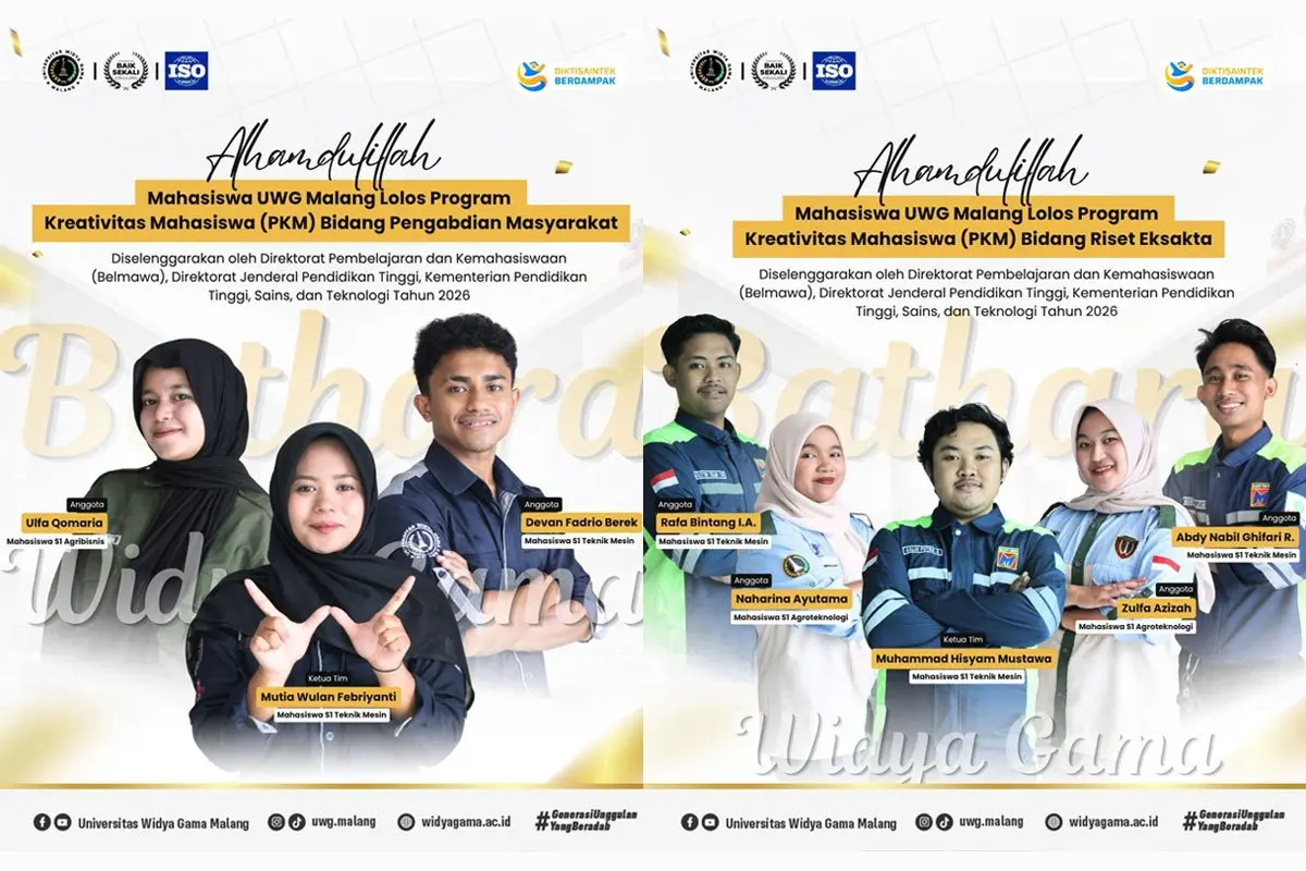UWG Malang Pecah Rekor Internal: 3 Proposal Mahasiswa Tembus Pendanaan Kemendikti Saintek 2026