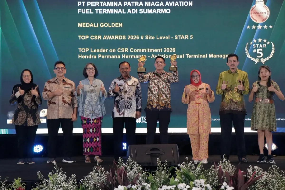 AFT Manager Adi Sumarmo Pertamina Patra Niaga Raih Top Leader On CSR Commitment 2026
