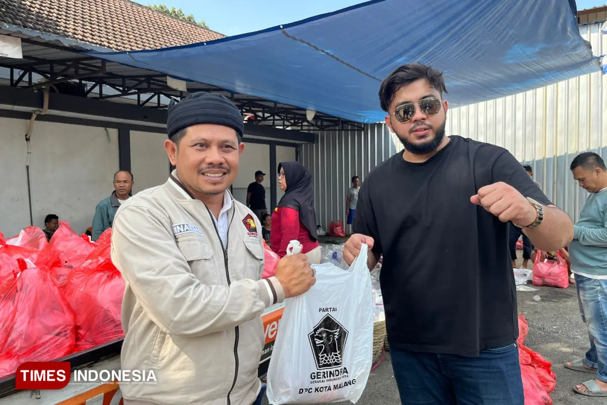 DPC Gerindra Kota Malang Salurkan 3,5 Ton Daging Kurban untuk Kaum Dhuafa