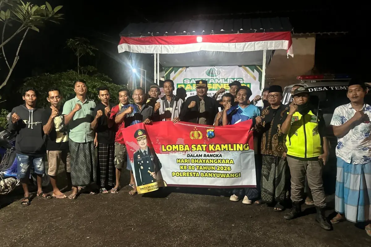 Sambut Hari Bhayangkara, Polresta Banyuwangi Hidupkan Pos Ronda Lewat Lomba Satkamling