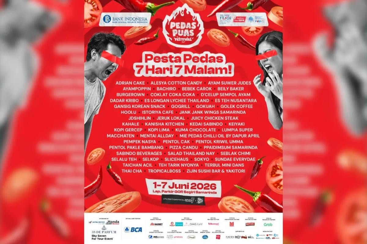 Pecinta Kuliner Yuk Merapat, Pedas Puas Festival 2026 Siap Panaskan Samarinda