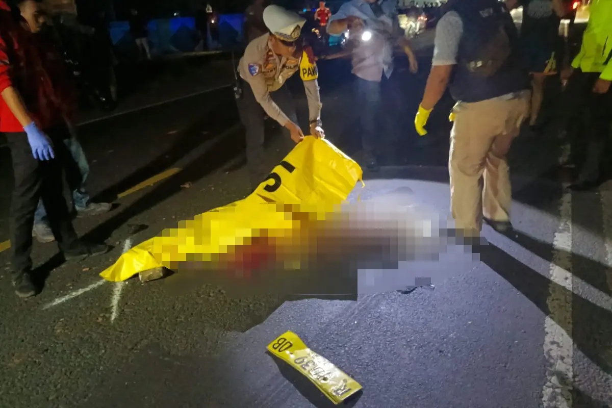 Kecelakaan Maut di Banjar: Pejalan Kaki Tanpa Identitas Tewas Tertabrak Dua Kali