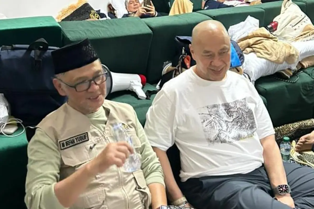 Kunjungi Maktab ESQ Tours di Mina, Menhaj RI Apresiasi Keberhasilan Haji 2026