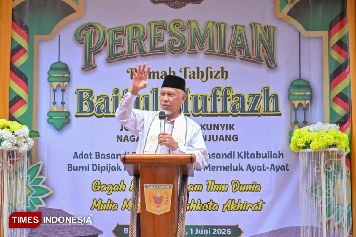 Resmikan Rumah Tahfidz Baitul Huffazh di Tanah Datar, Ini Harapan Gubernur Sumbar