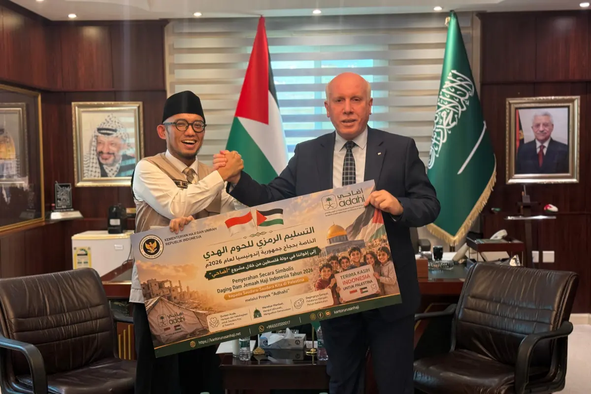 Dam Jemaah Haji Indonesia Disalurkan untuk Palestina