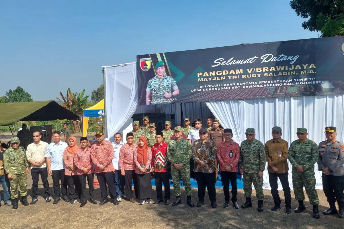 Pangdam V Brawijaya Nilai Pembangunan Yonif TP di Kabupaten Mojokerto sangat Strategis