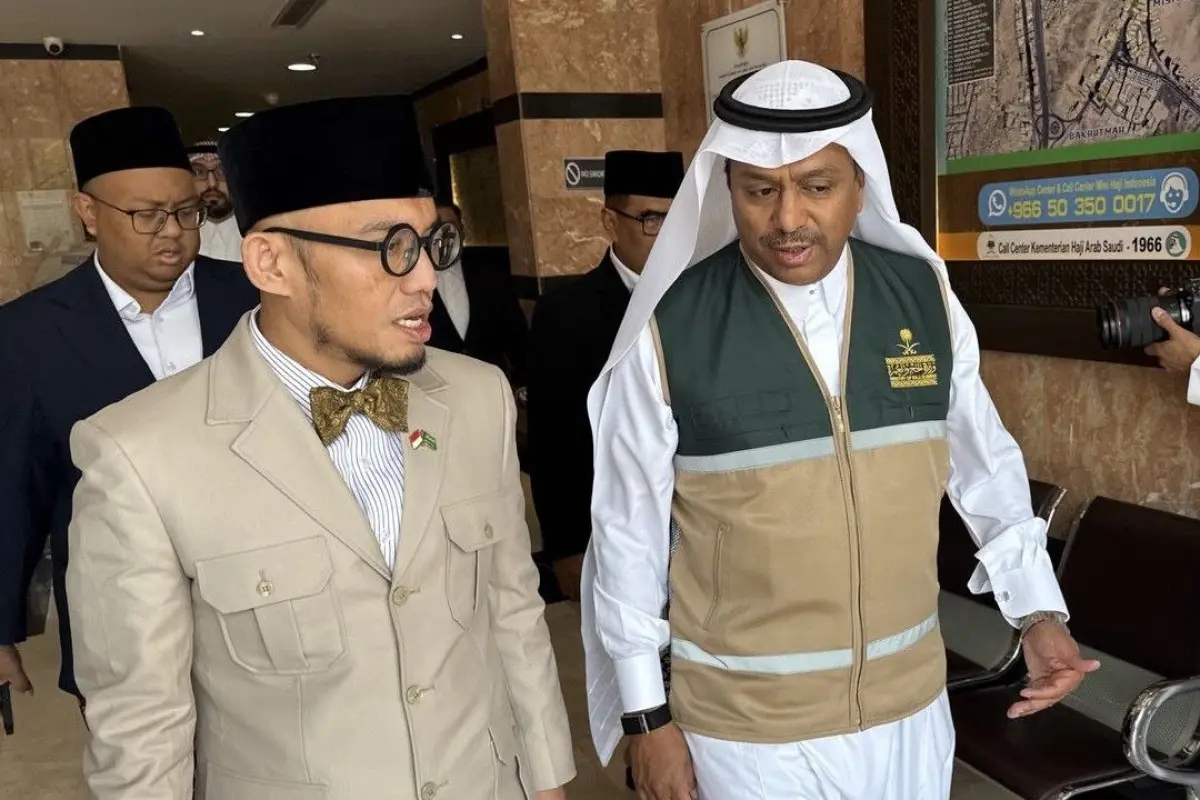 Kurangi Kepadatan Mina, Wamenhaj RI Bahas Skema Tanazul Saat Temui Wamenhaj Saudi