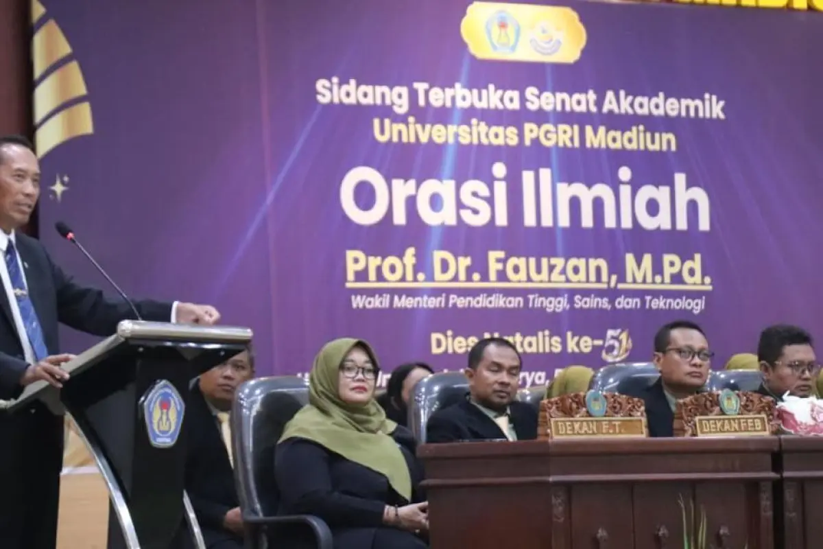 Dies Natalis ke-51 Unipma, Wamendiktisaintek Prof Fauzan; Perguruan Tinggi Harus Jadi Problem Solver