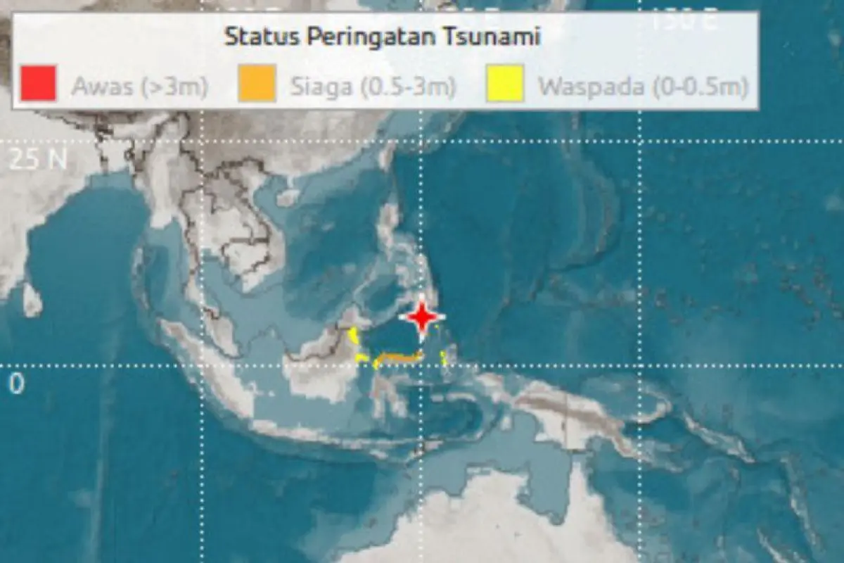 Gempa M 7,7 Guncang Filipina, Warga Sangihe Mengungsi dan BMKG Keluarkan Peringatan Tsunami