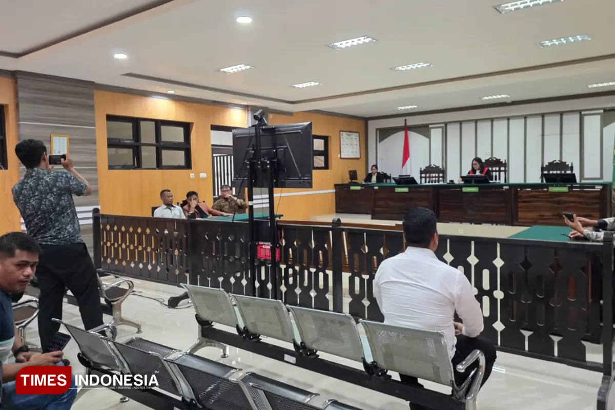 Suasana pembacaan putusan praperadilan 2