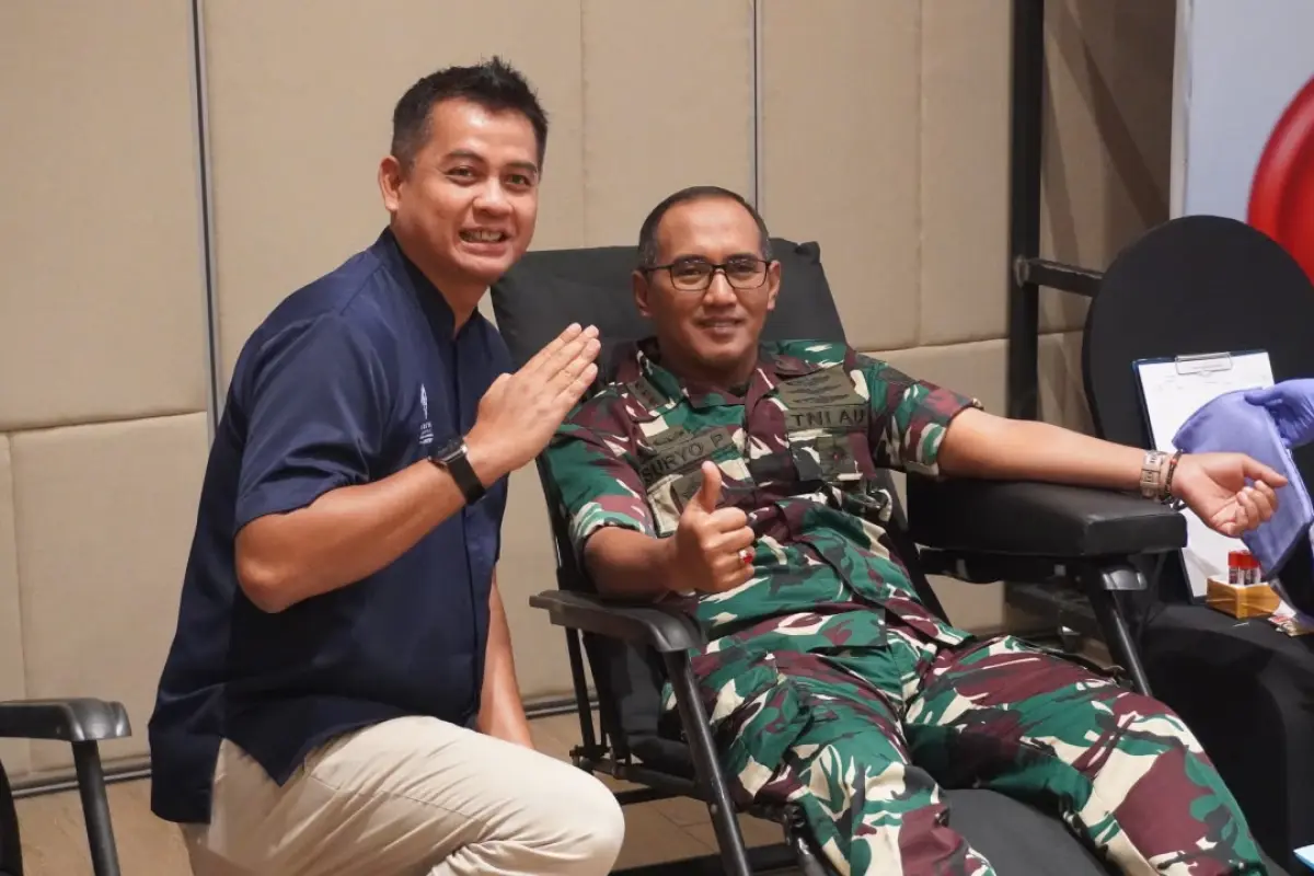 76 Kantong Darah Terkumpul pada Aksi Donor Darah Aruna Senggigi Resort