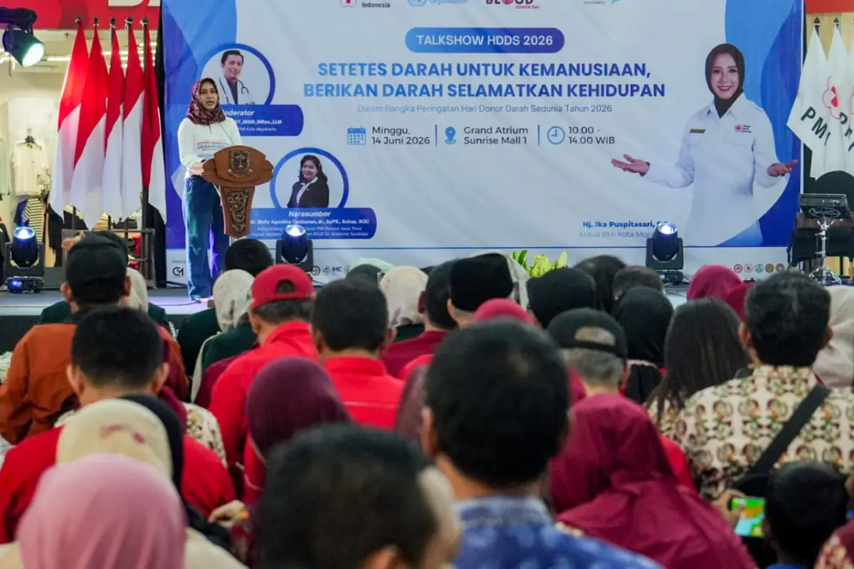 Wali Kota Mojokerto Serukan Gerakan Manusia Berkelanjutan dalam Hari Donor Darah Sedunia
