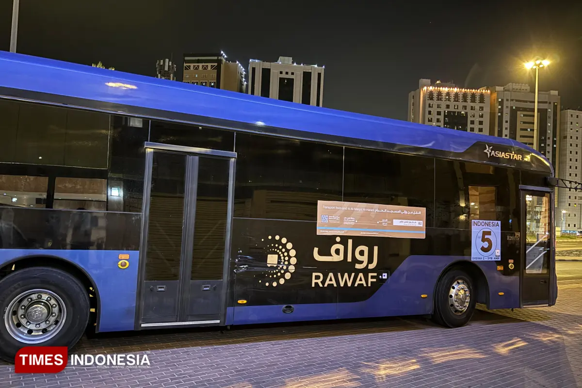 Bus Shalawat Tetap Beroperasi 24 Jam Meskipun Jemaah Haji Indonesia Mulai Sedikit
