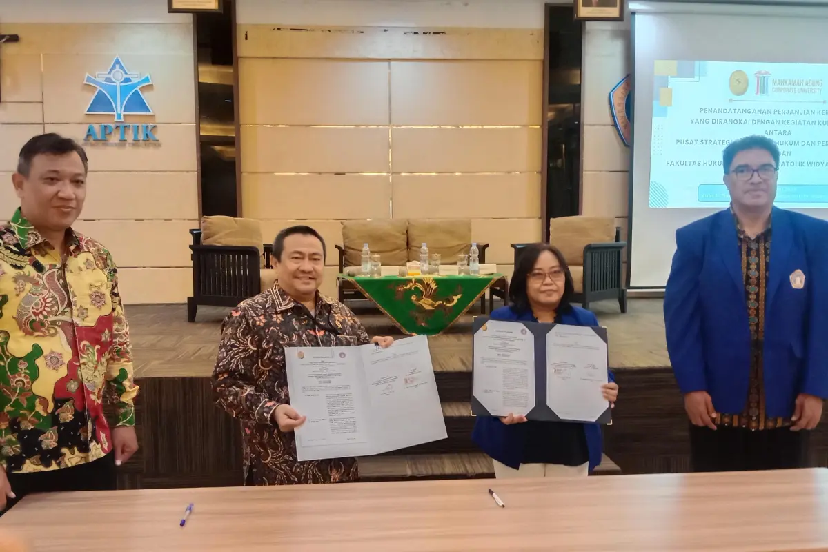 Fakultas Hukum Unika Widya Karya Malang Perpanjang Sinergi Strategis dengan Mahkamah Agung RI