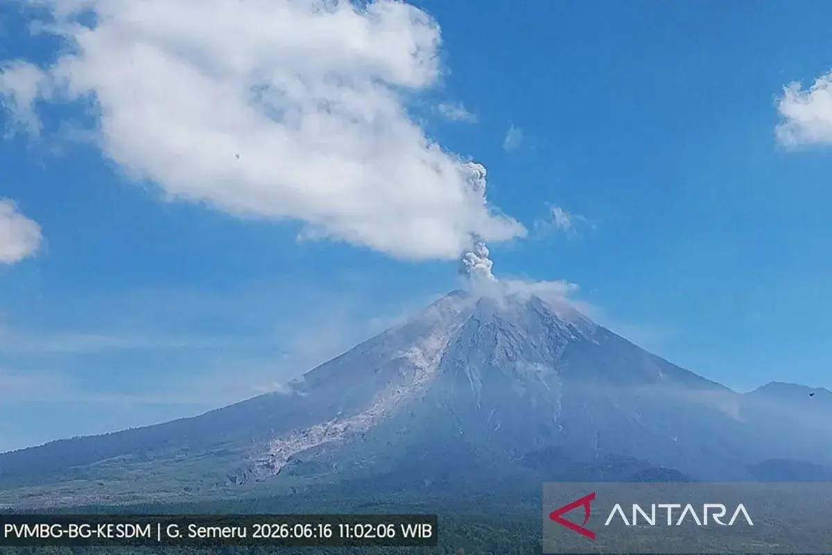 Gunung Semeru Erupsi Tujuh Kali, Letusan Tertinggi Capai 1 Kilometer