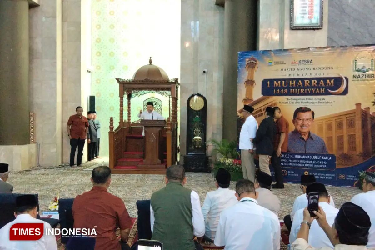 Jusuf Kalla Dorong Masjid Agung Bandung Jadi Motor Kemakmuran Umat, Tak Sekadar Tempat Ibadah