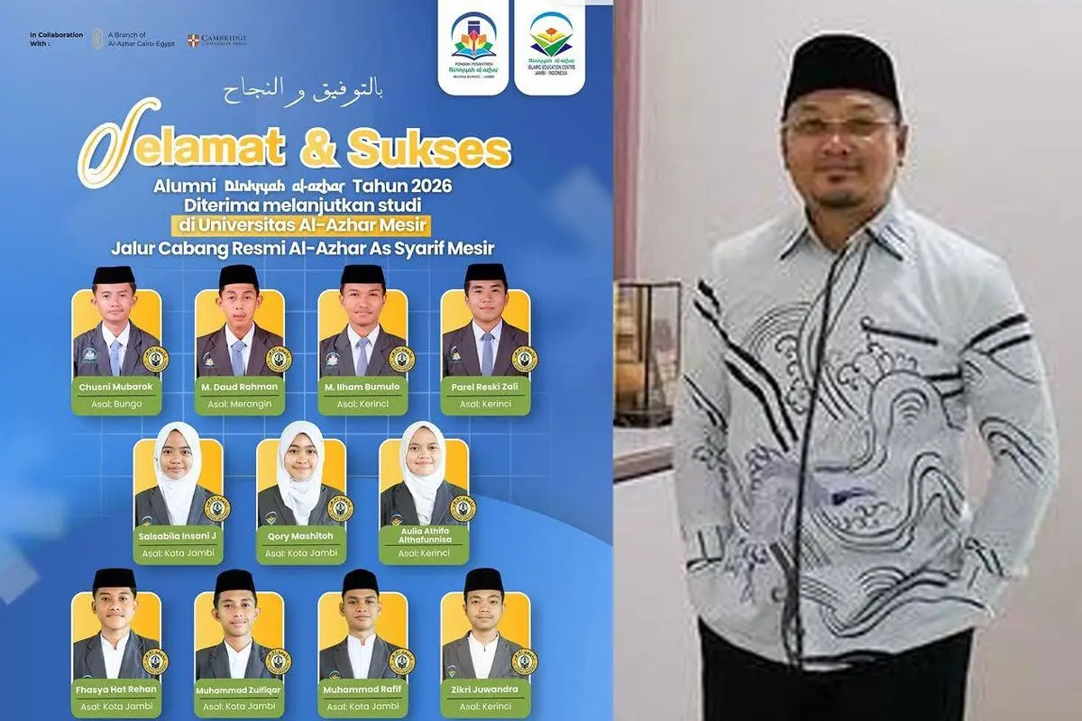 11 Lulusan DIAZ Jambi 2026 Lolos Studi ke Universitas Azhar Melalui Jalur Cabang Resmi Al Azhar As Syarif