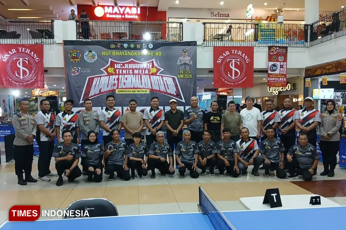 Sebanyak 592 Atlet Unjuk Gigi di Kejuaraan Tenis Meja Kapolres Tasikmalaya Kota Cup 2026