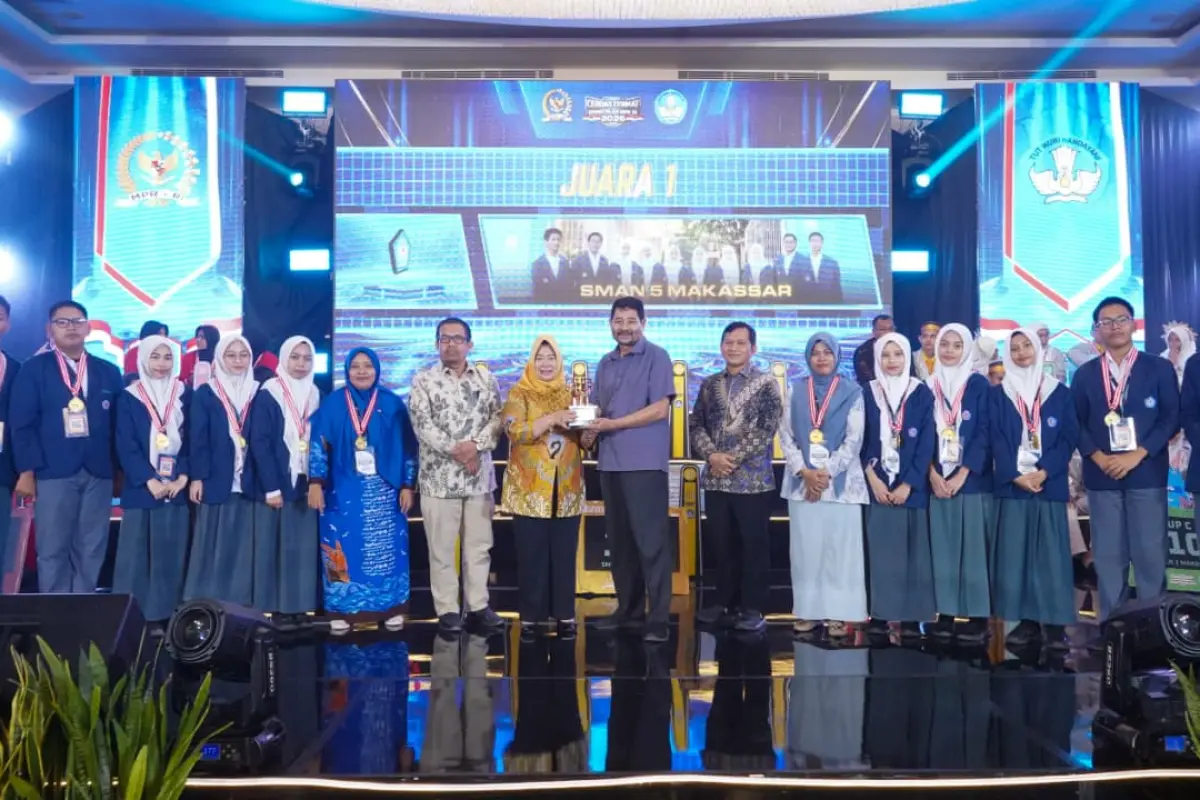 SMAN 5 Makassar Wakili Sulsel ke Nasional, Siti Fauziah: Terus Belajar dan Harumkan Daerah